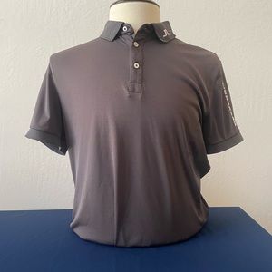J. Lindeberg - XL Slim Fit, Charcoal Gray Golf Shirt